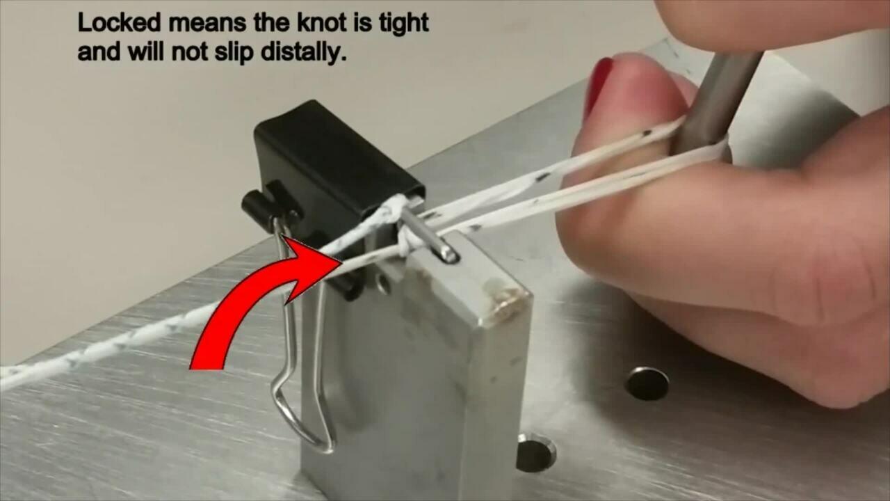 RIGIDLOOP AdjustbleCorticalSystem Demo of Fixation Knot
